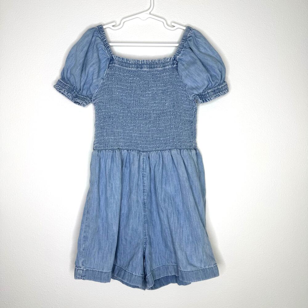 GAP Girls size L Chambray Denim Romper